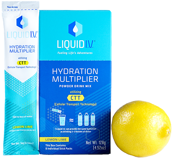 Great Lemon Lime With Lime - Liquid I.v. Hydration Multiplier Electrolyte Drink (600x600), Png Download