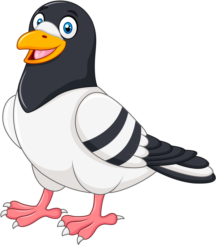 Фото, Автор Soloveika На Яндекс - Pigeon In Cartoon (728x800), Png Download