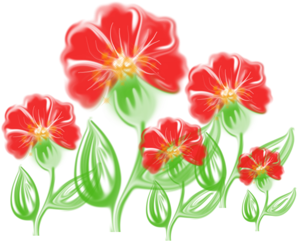 In Png File Red Flowers - Fire Lily (640x640), Png Download