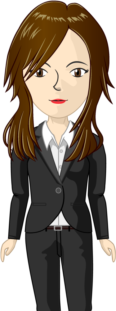 Danielle Accountant - Cartoon (641x1024), Png Download