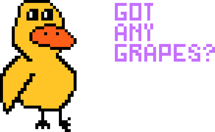 Got Any Grapes - Duck (730x450), Png Download