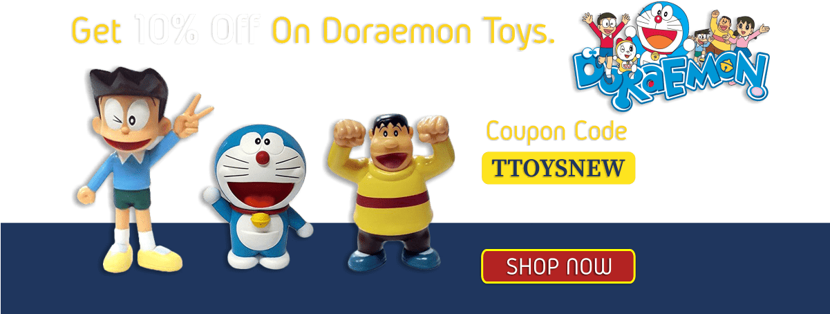 Doraemon Toys Offer Slider - Cartoon (1200x500), Png Download