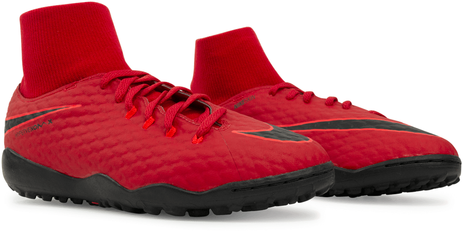 Nike Kids Hypervenomx Phelon 3 Df Turf Soccer Shoes - Water Shoe (1000x781), Png Download