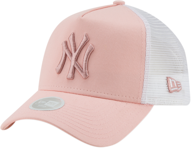 Ny Yankees Womens New Era League Essential Pink Trucker - Baseball Cap (640x497), Png Download