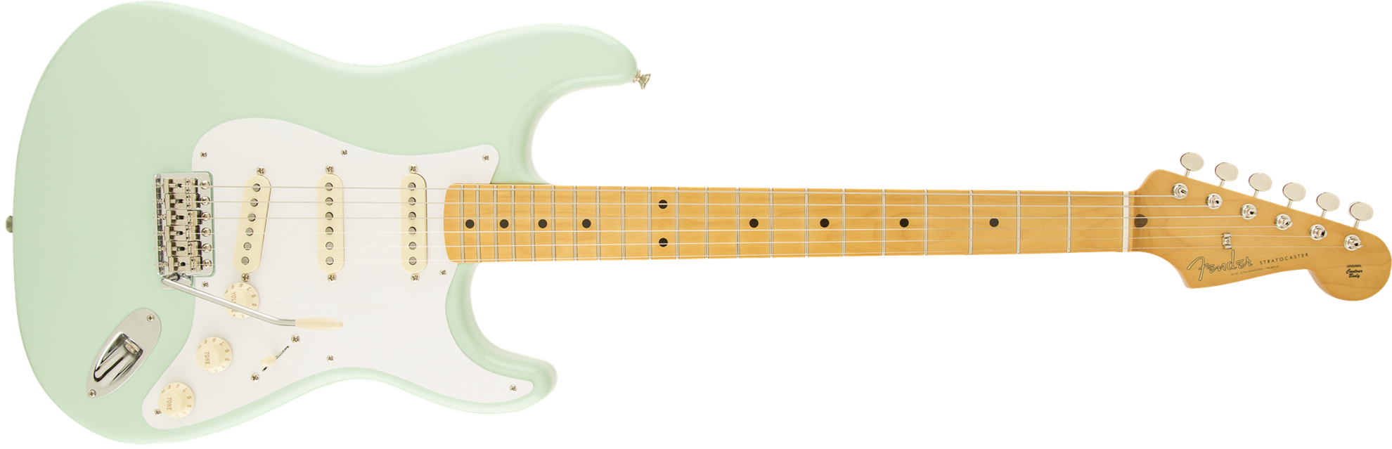 Fender Classic Series 50s Stratocaster Electric Guitar - Eric Clapton Journeyman Strat (1980x639), Png Download