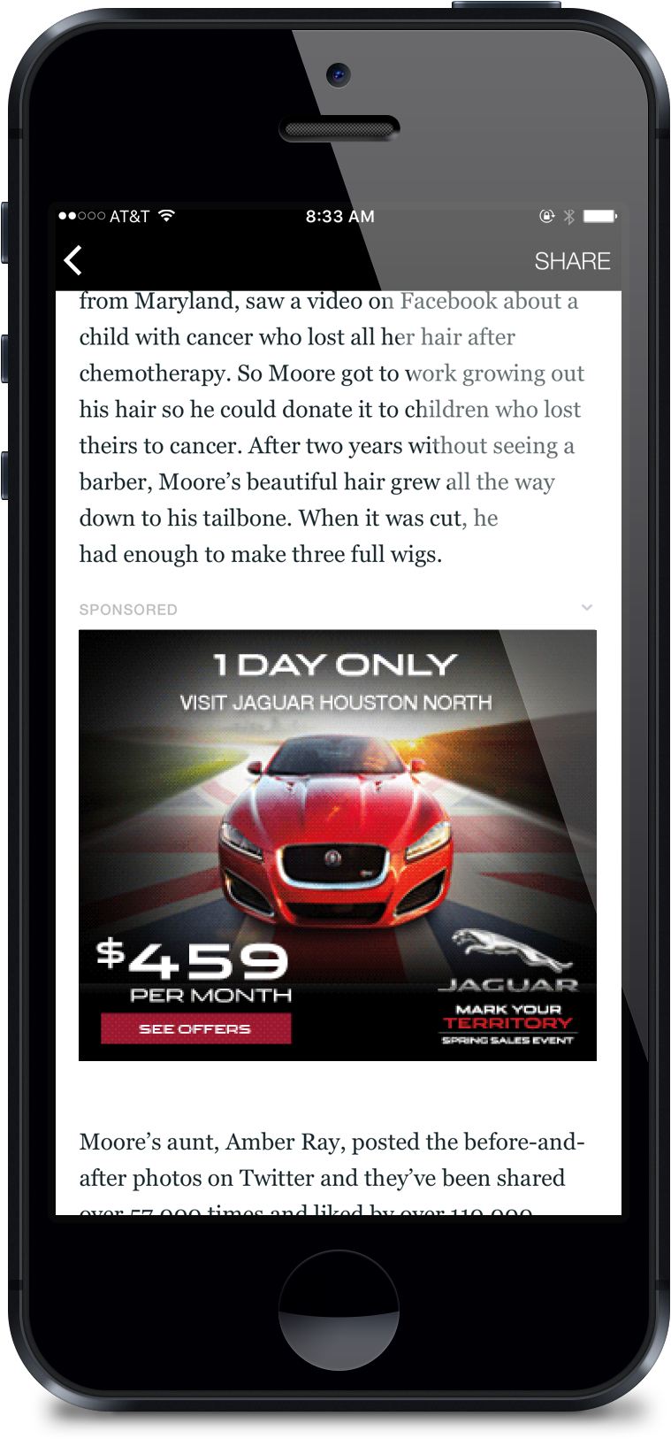 Using Targeted Banner Ads - Smartphone (963x1792), Png Download