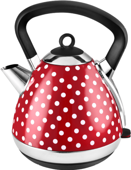 Waterkoker Polkadot Rood Met Witte Stippen - Kalorik Country Dots (800x800), Png Download