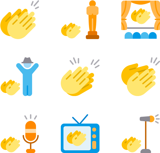 Clap Hands (600x564), Png Download