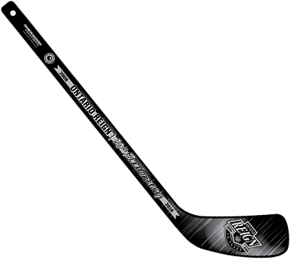 Ontario Reign 10th Anniversary Hockey Stick - Floorball (500x667), Png Download