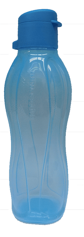 Tupperware Bottle 500 Ml Blue - Plastic Bottle (1000x1000), Png Download