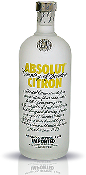 Absolut Citron (650x650), Png Download