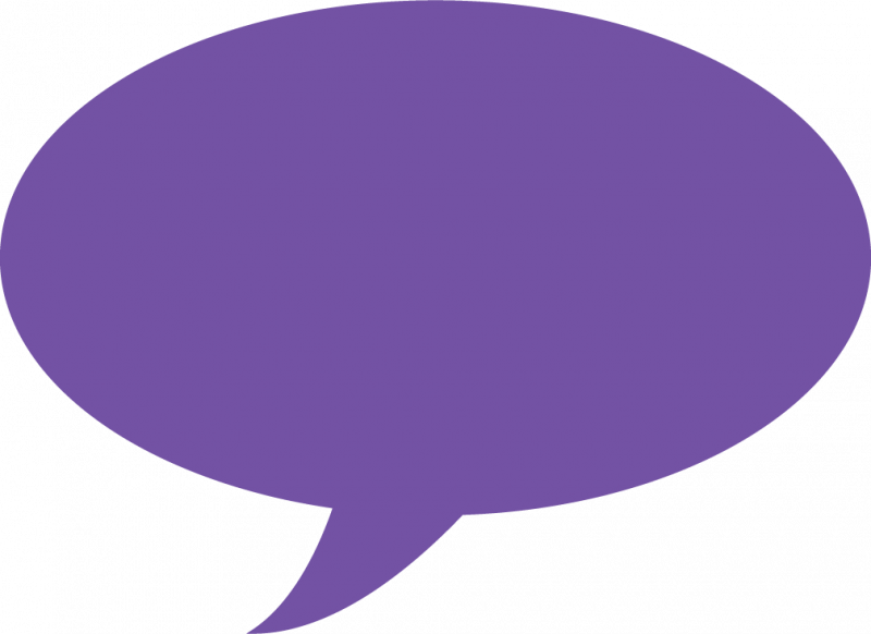 Purple Smoke Word Bubble - Balões Roxos Png (800x582), Png Download