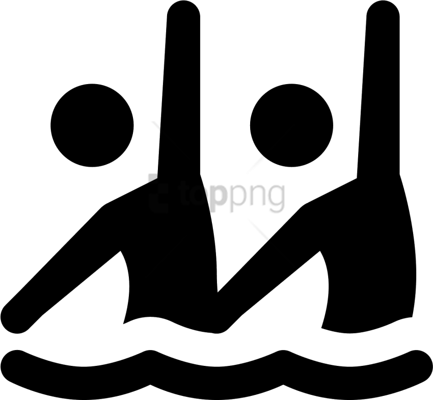 Free Png Synchronised Swimming Icon Png - Synchronised Swimming Icon (850x785), Png Download