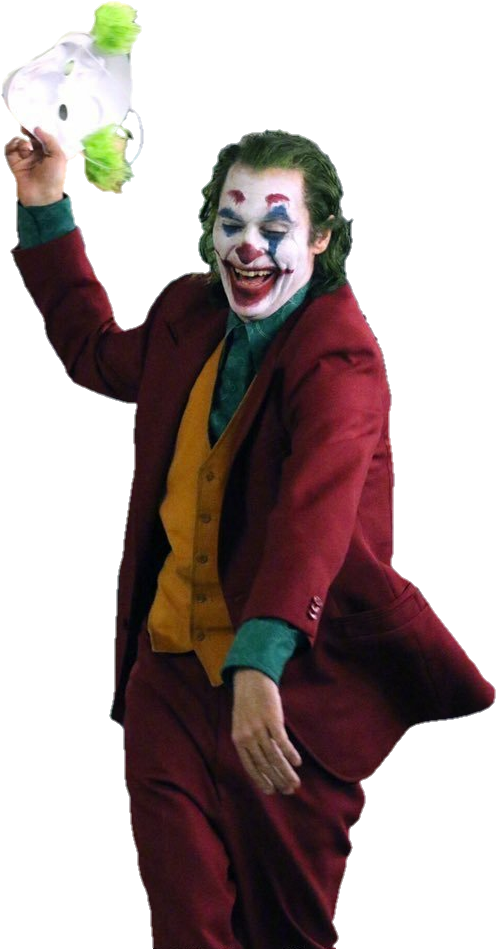 It Clown Png - Joker Arthur Png (562x964), Png Download