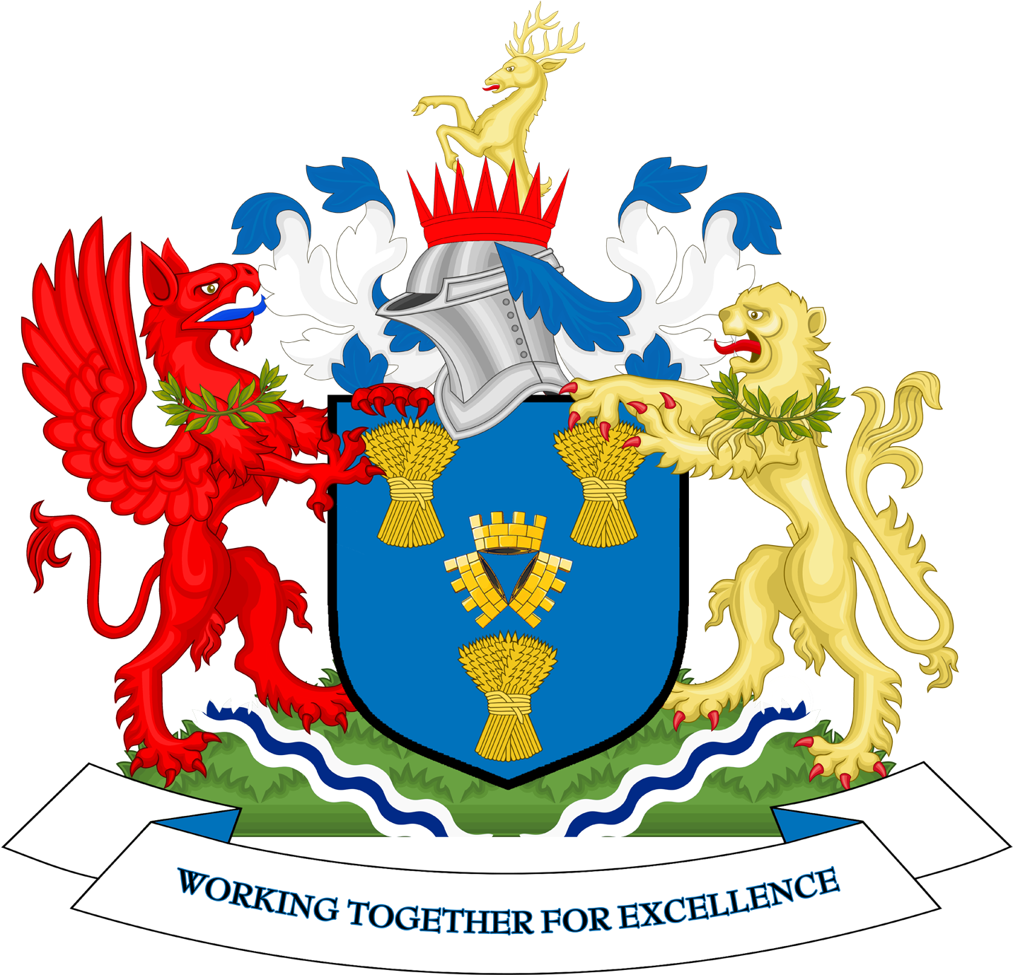 Coat Of Arms Of Cheshire East Borough Council - County Coat Of Arms (1500x1461), Png Download