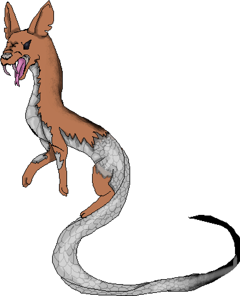 Jackal-snake - Serpent (1400x1000), Png Download