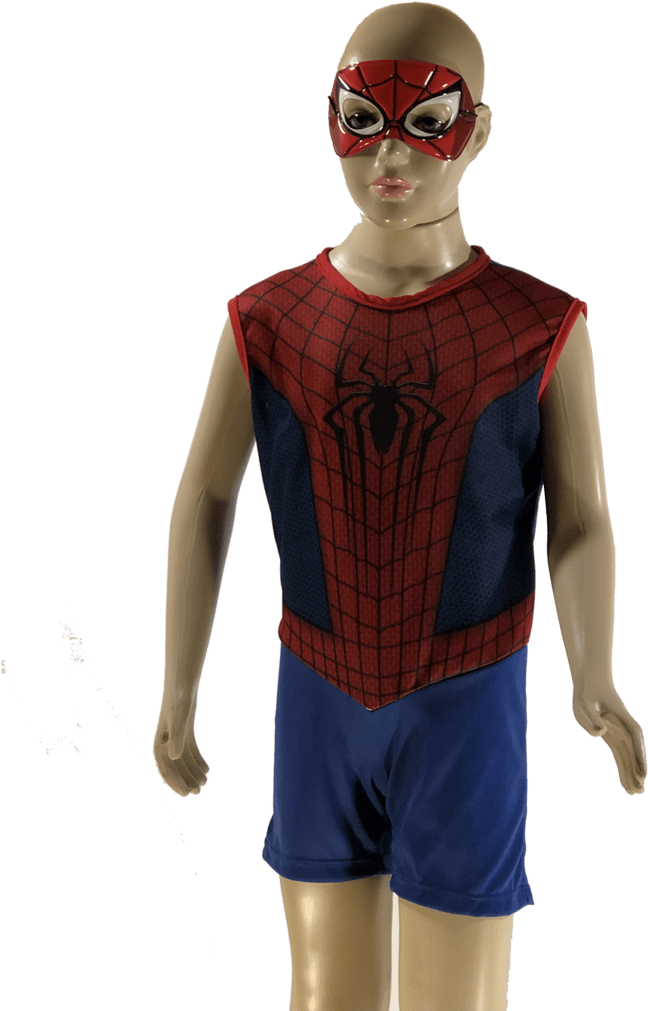 Fantasia Infantil Homem Aranha - Mask (768x1024), Png Download