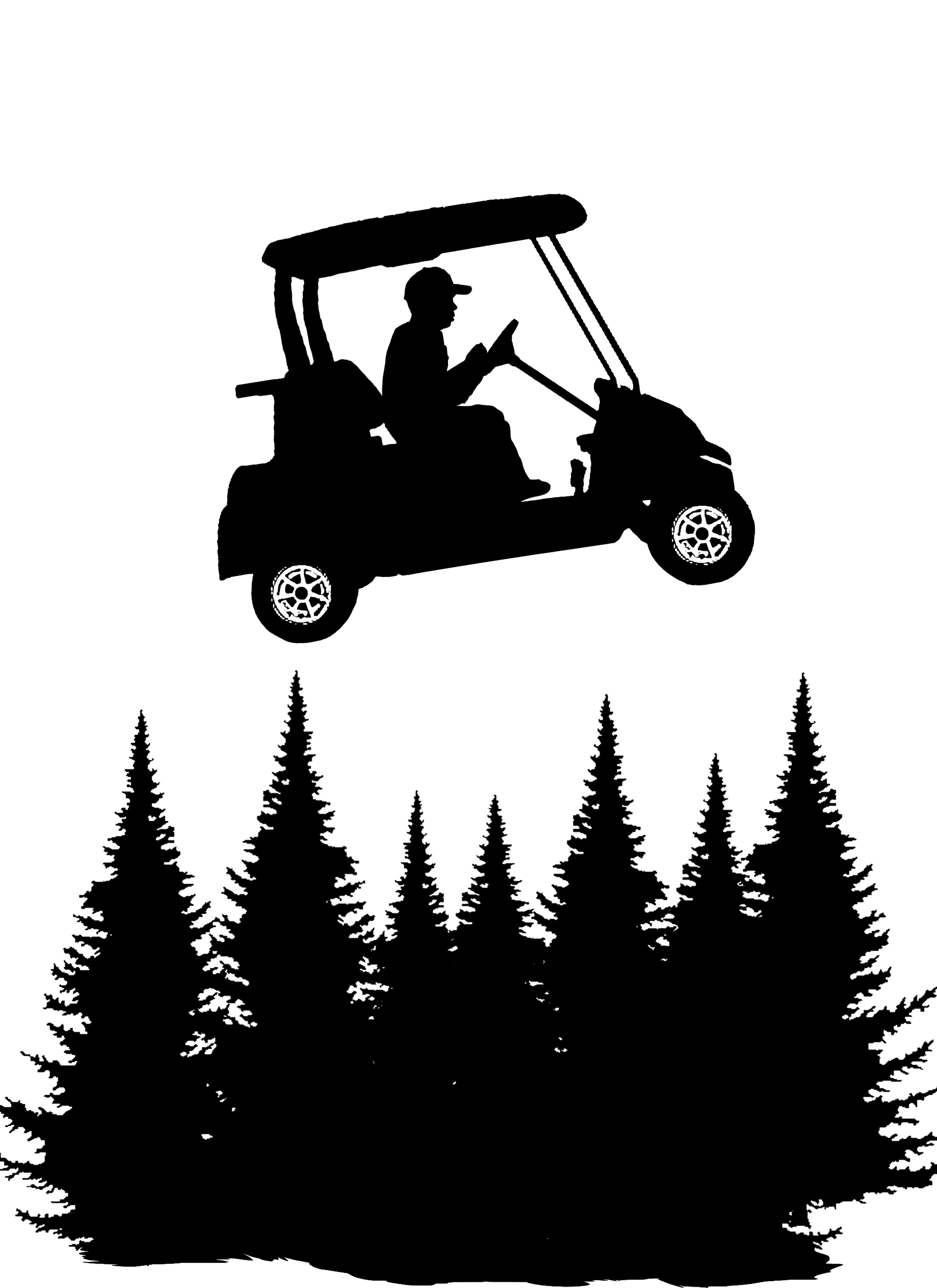 Golf Cart (3314x4554), Png Download