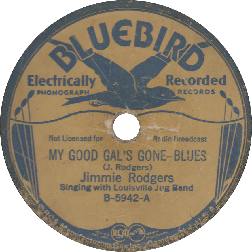 My Good Gal's Gone, Recorded June 16, 1931 By Jimmie - Bluebird Records (875x875), Png Download