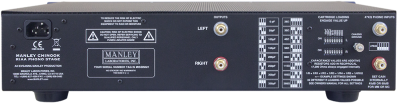 Manley Chinook Phono Stage Image1 Manley Chinook Phono (1000x344), Png Download