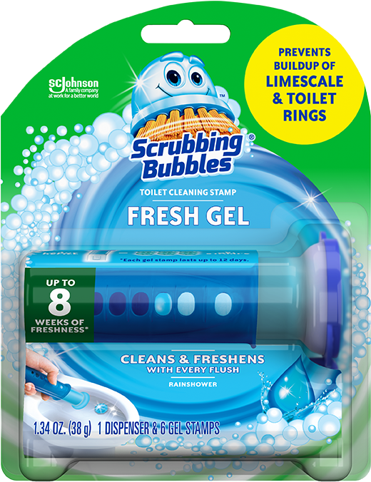 Fresh Gel Toilet Cleaning Stamp (540x1500), Png Download