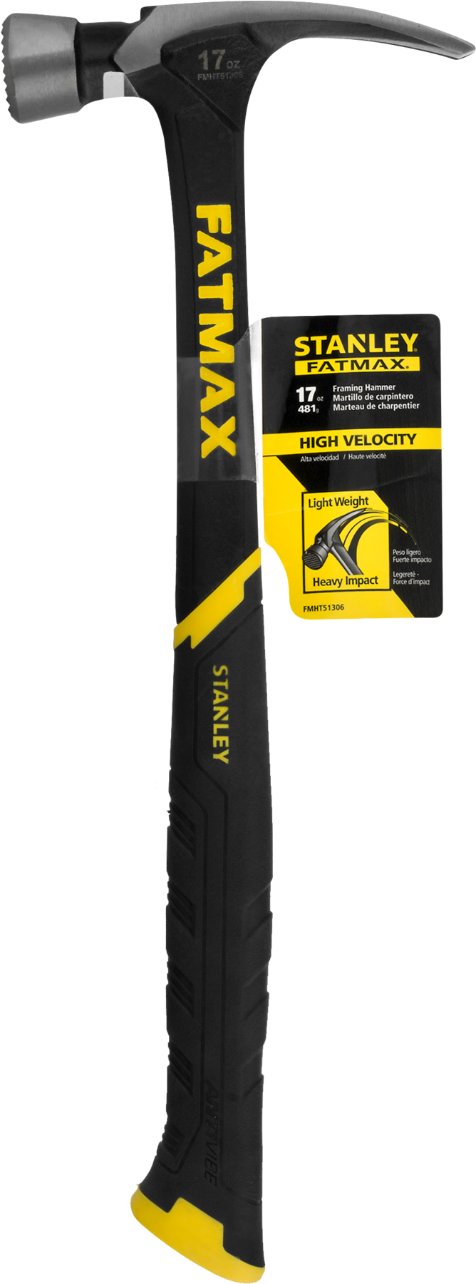 Stanley Fat Max Fmht51306 17 Oz High Velocity Framing - Framing Hammer (1800x1800), Png Download