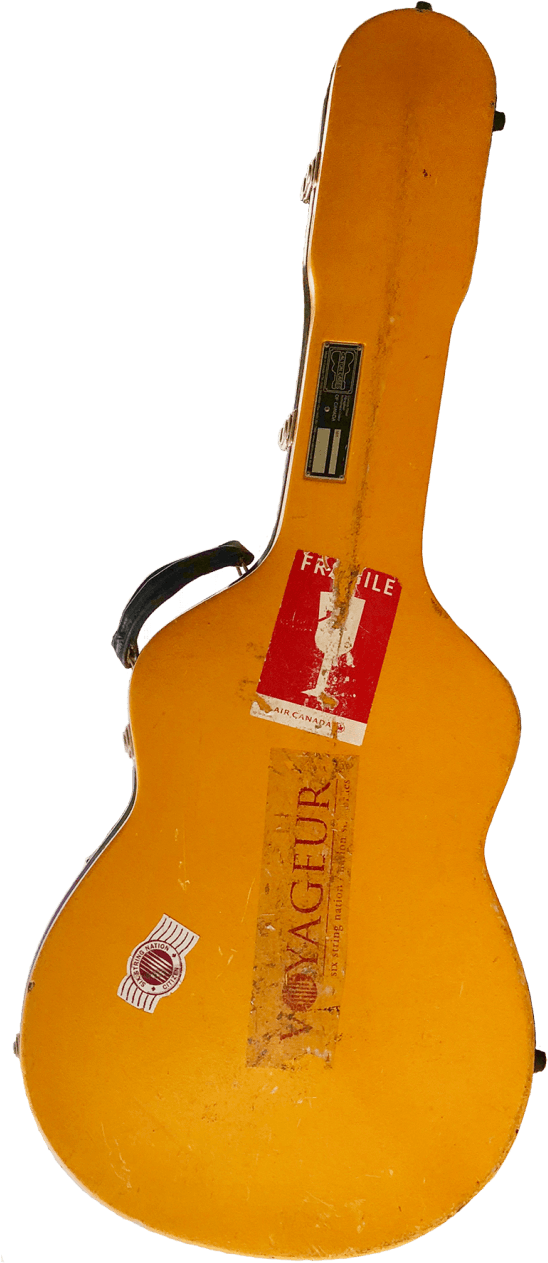 See All The Pieces Embedded In The Case - Electric Guitar (550x1280), Png Download
