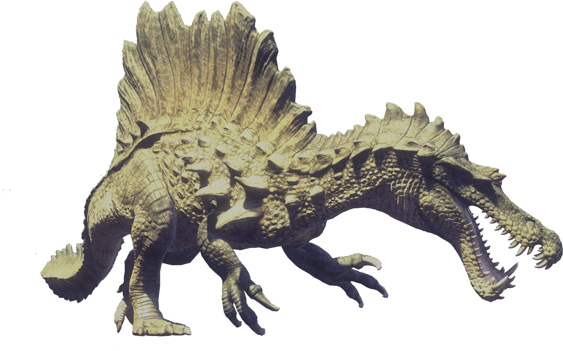 Spinosaurus - Lesothosaurus (1989x1304), Png Download