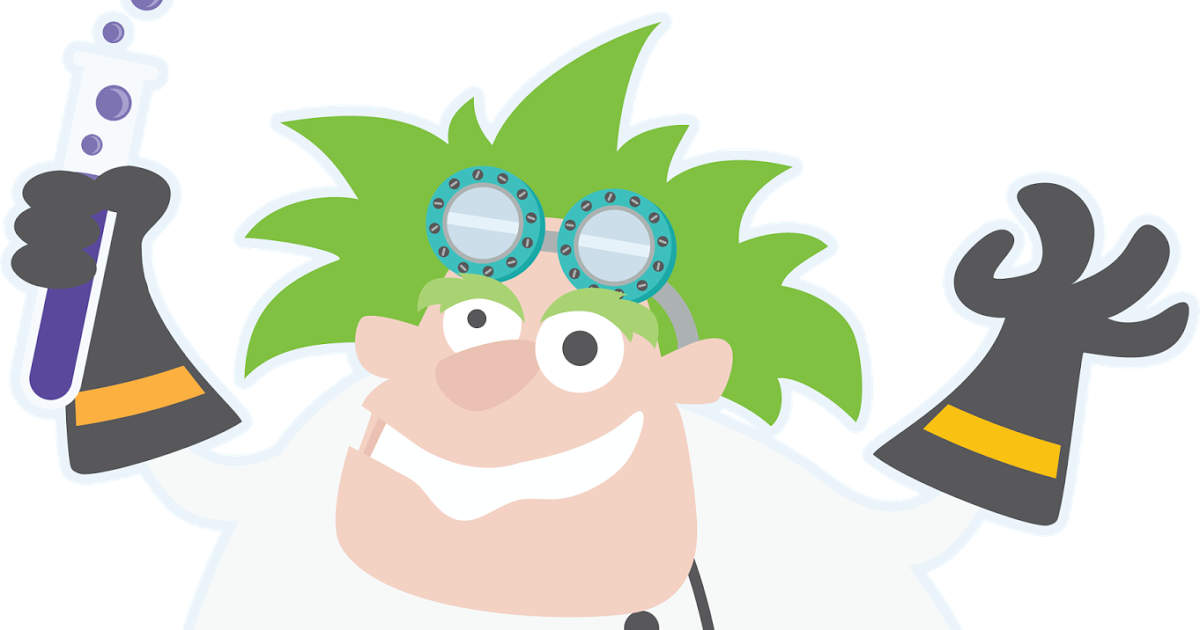 Microscope Clipart Mad Scientist - Cartoon (1200x630), Png Download
