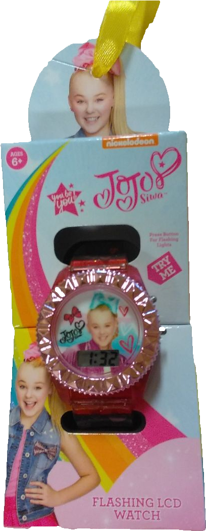 Jojo Siwa Flashing Lcd Watch (467x1080), Png Download
