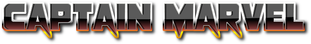 Captain Marvel Logo Big - Orange (950x380), Png Download