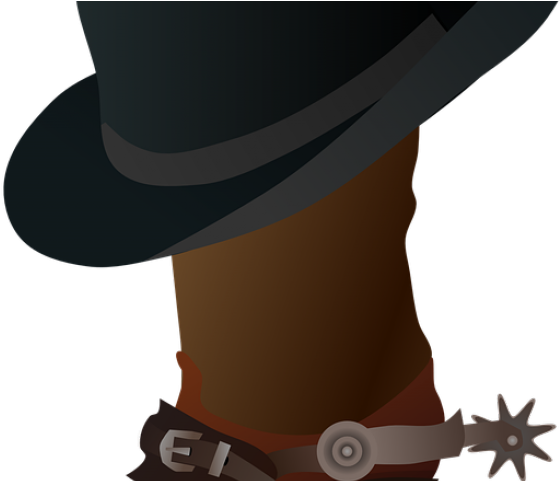 Cowboy Hat Clipart Hoedown - Clip Art Cowboy Hat And Boots (640x480), Png Download