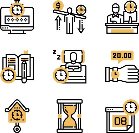 Time Management - Corruption Flat Icon (600x564), Png Download