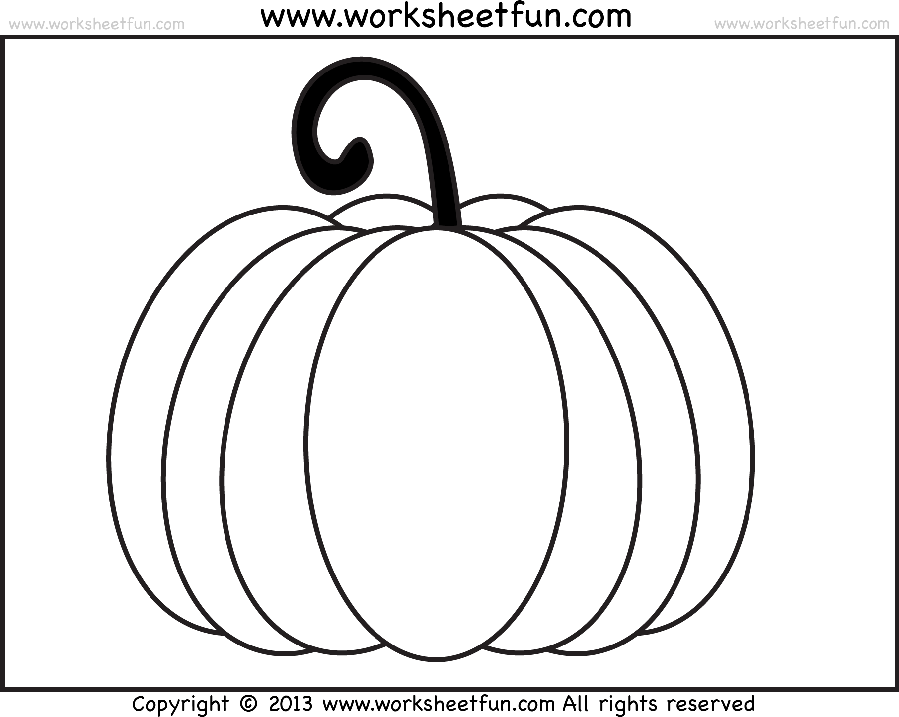 Full Size Of Coloring Pages - Pumpkin Pics Work Sheet (1810x1462), Png Download