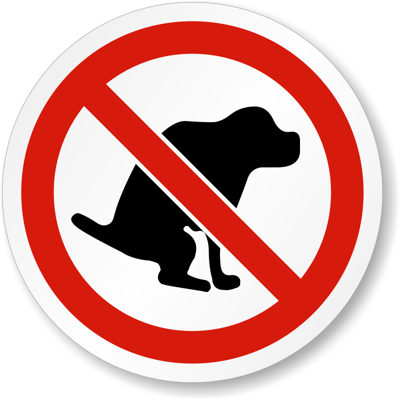 No Dog Poop Symbol Label - No Dog Poop Sign (800x800), Png Download