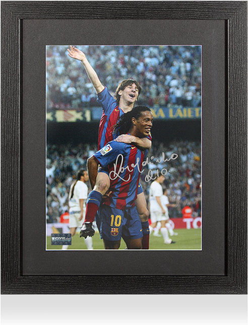 Zoom - Messi Ronaldinho (650x665), Png Download