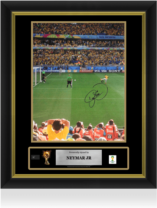 Neymar Jr Official Fifa World Cup™ Signed And Framed - 2014 Fifa World Cup (700x700), Png Download