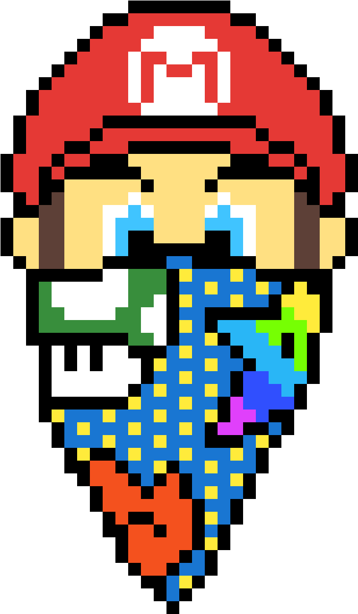 Gangster Mario - Dessin Pixel Art Spider Man (800x1200), Png Download