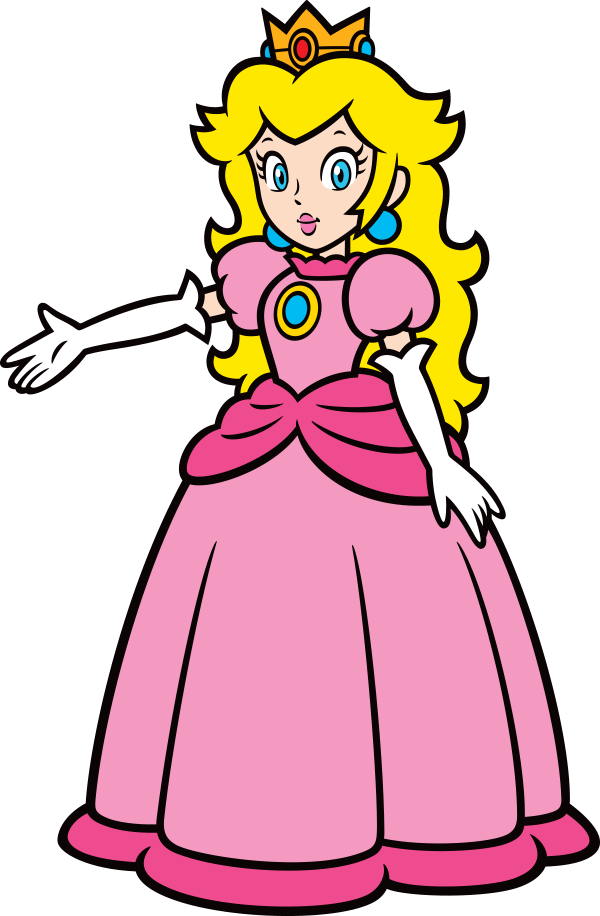 Super Mario Wiki, The Mario Encyclopedia - Super Mario Peach 2d (600x916), Png Download