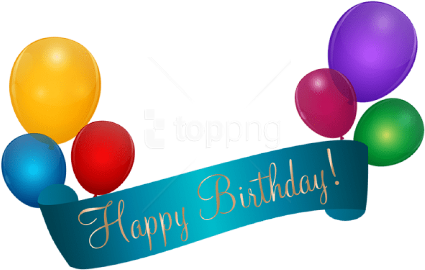 Free Png Download Happy Birthday Banner Transparent (850x539), Png Download