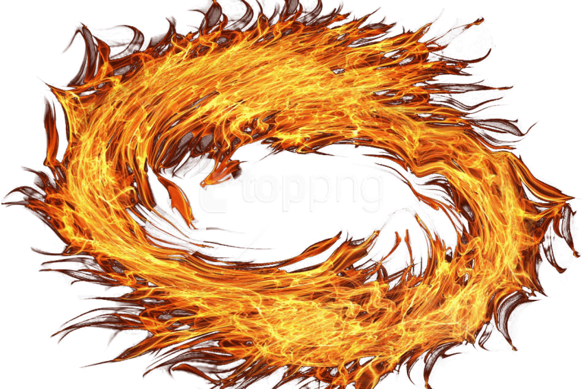 Free Png Fire Png - Fire Circle Flame Png (851x567), Png Download