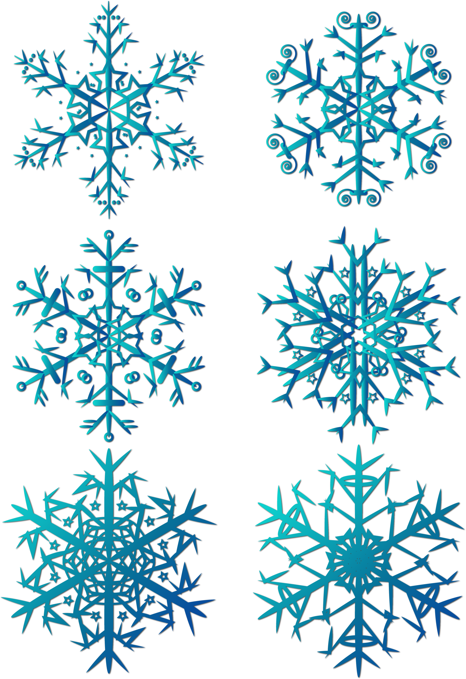 Christmas Snowflake Winter Blue Element Png And Vector (2133x2852), Png Download
