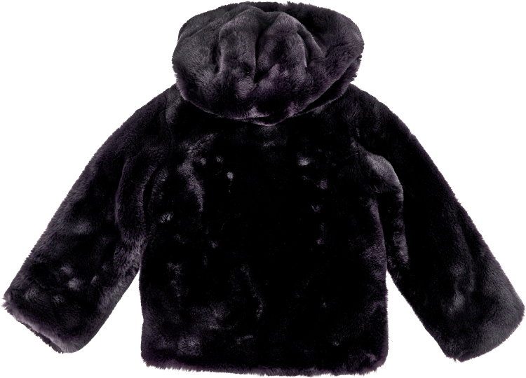 Buy Fur Coat Guess Jeans Jet Black K83l07 W9t50 Jblk (800x800), Png Download