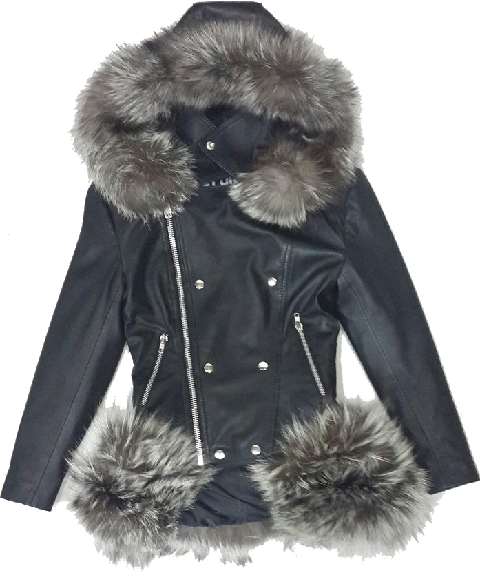 100 % Lamb Real Fur - Fur Clothing (697x834), Png Download