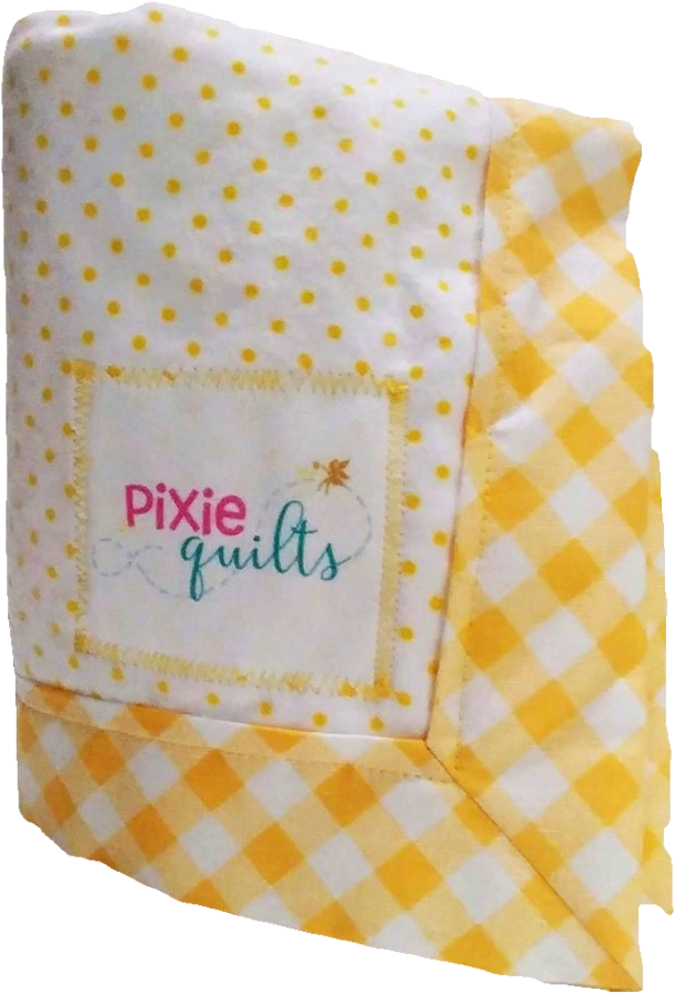 Baby Receiving Blanket Yellow Flannel Dots Gingham - Patchwork (1024x1024), Png Download