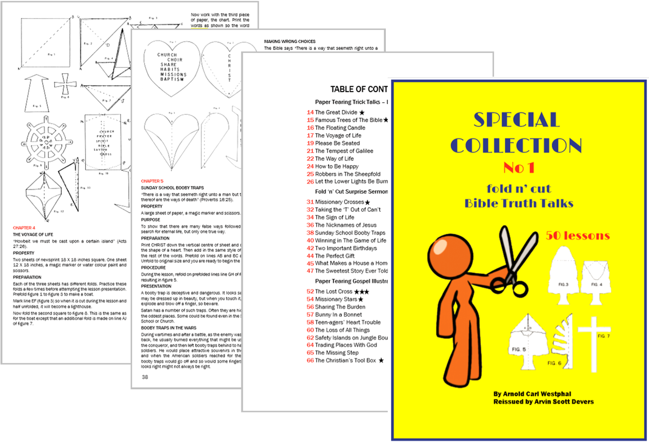 Fold & Cut Paper Bible Lesson Gospel Magic - Diagram (1280x878), Png Download