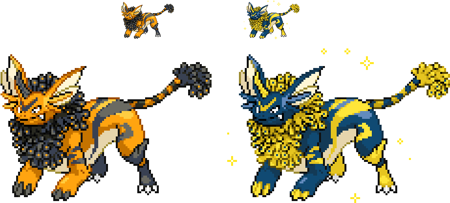 Ampharos Scizor Bayleef - Cartoon (944x449), Png Download