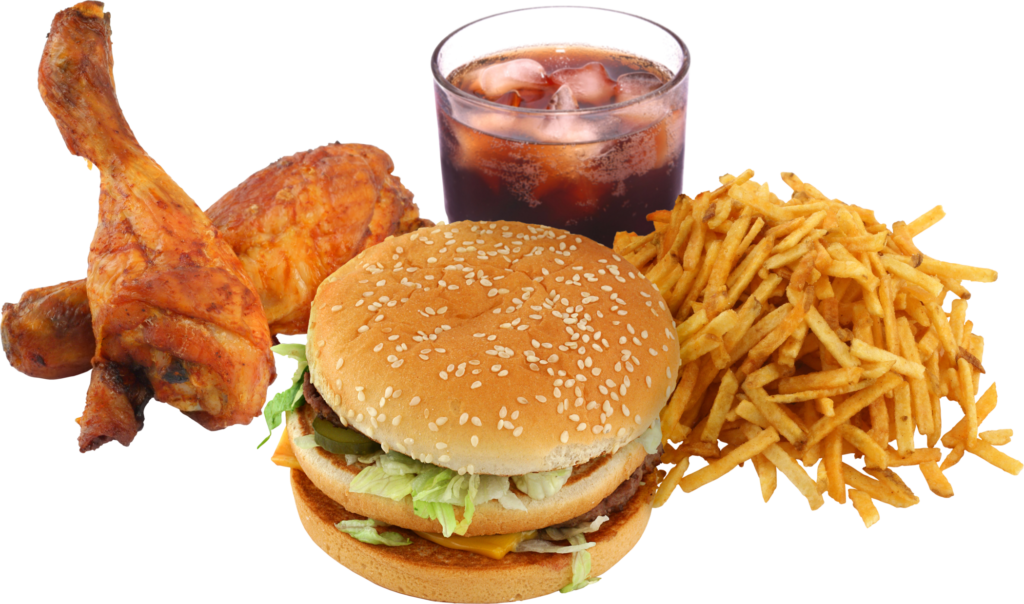 Zinger Burger Top 10 Zinger Burger And French Fries - Fats And Oily Foods (1024x604), Png Download