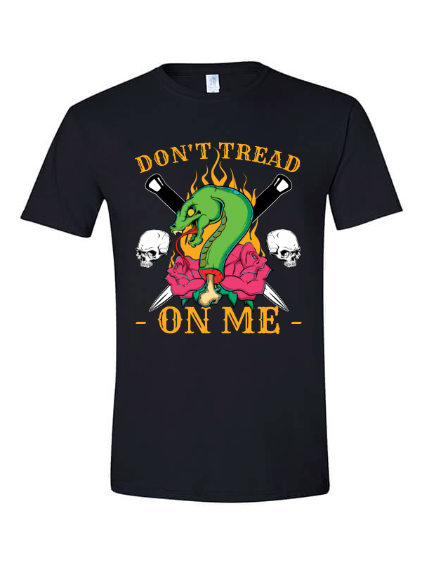 Dont Tread - Black T Shirt Red Hot Chili Peppers (800x800), Png Download