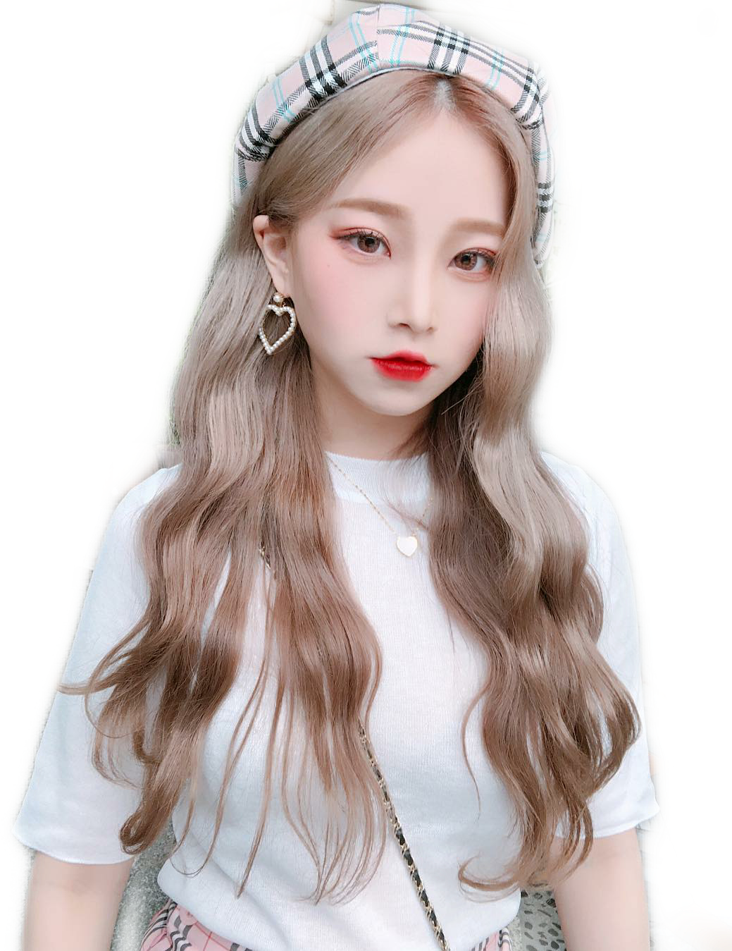 Freetoedit Ulzzang Ulzzangs Ulzzanggirl Ulzzanggirls - Ulzzang Girl With Silver Hair (1039x1349), Png Download